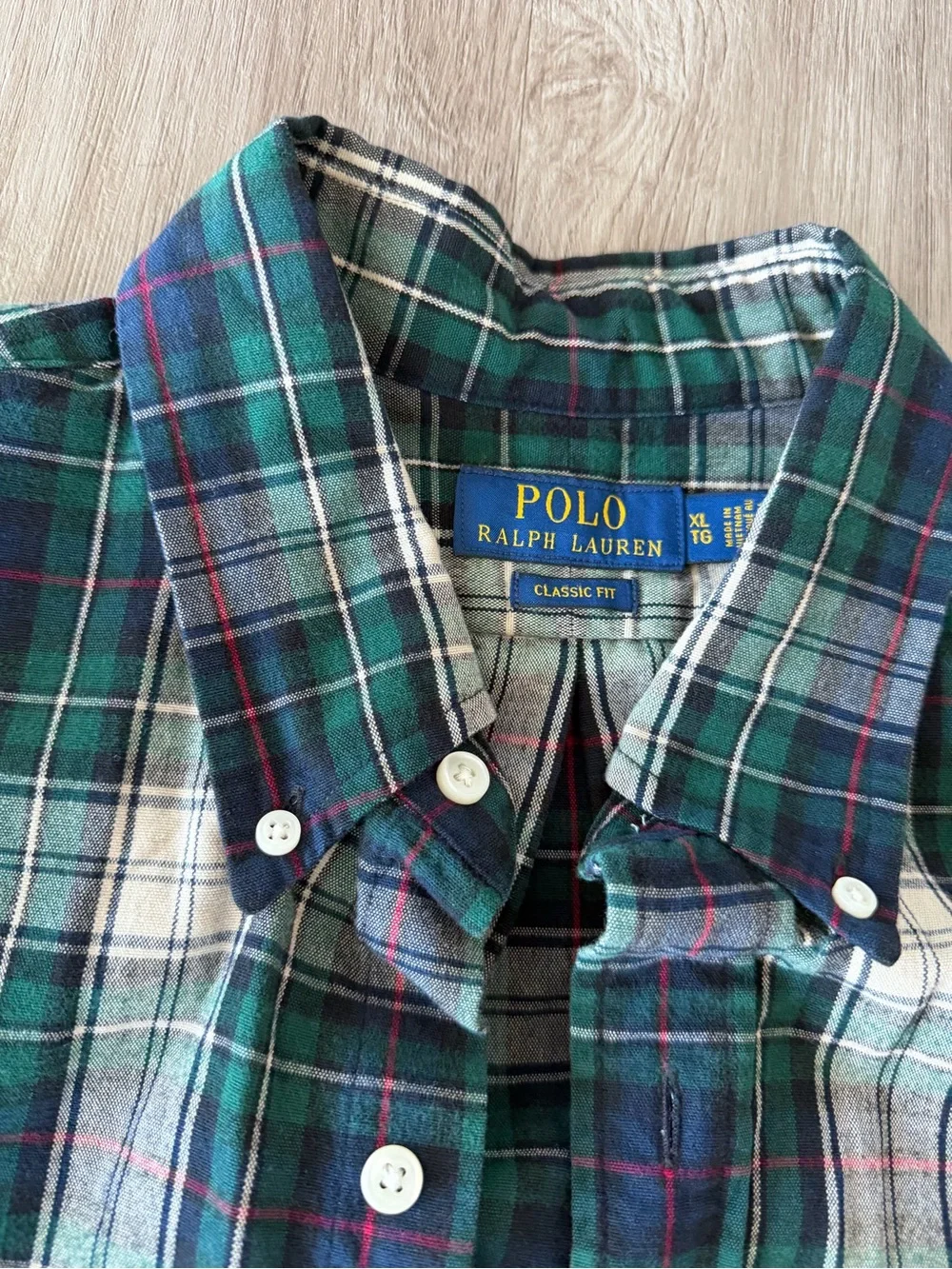 Polo Ralph Lauren Green Plaid Shirt